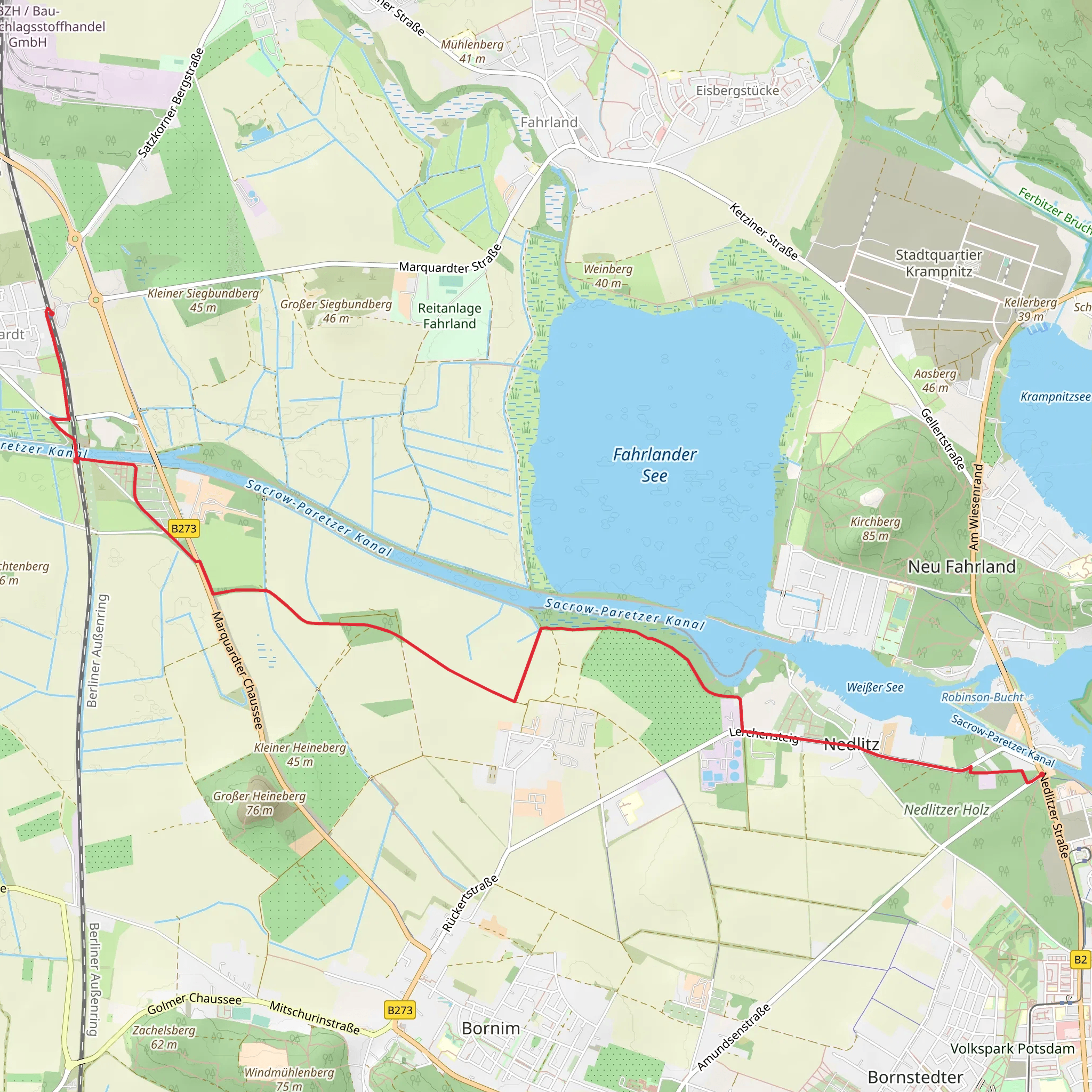 Marquardt - Nedlitz mobile static map