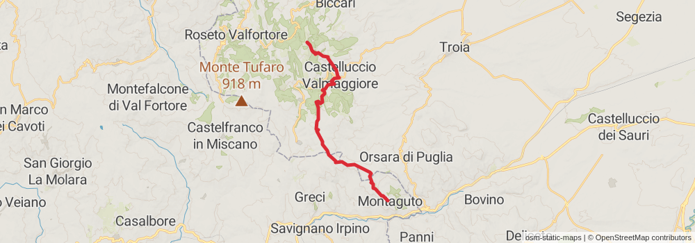 Sentiero Italia - Puglia Section stage 8 Map