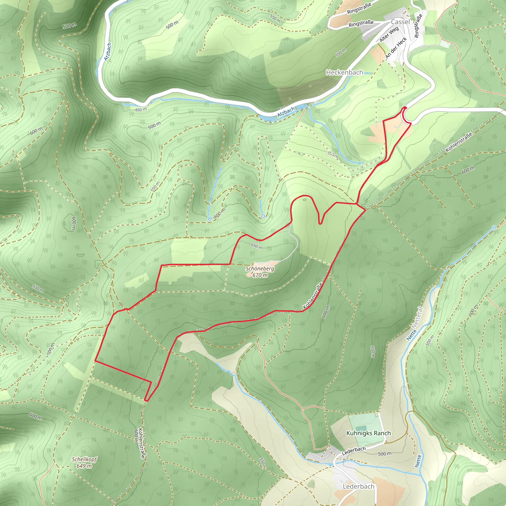 Schöneberg Loop mobile static map