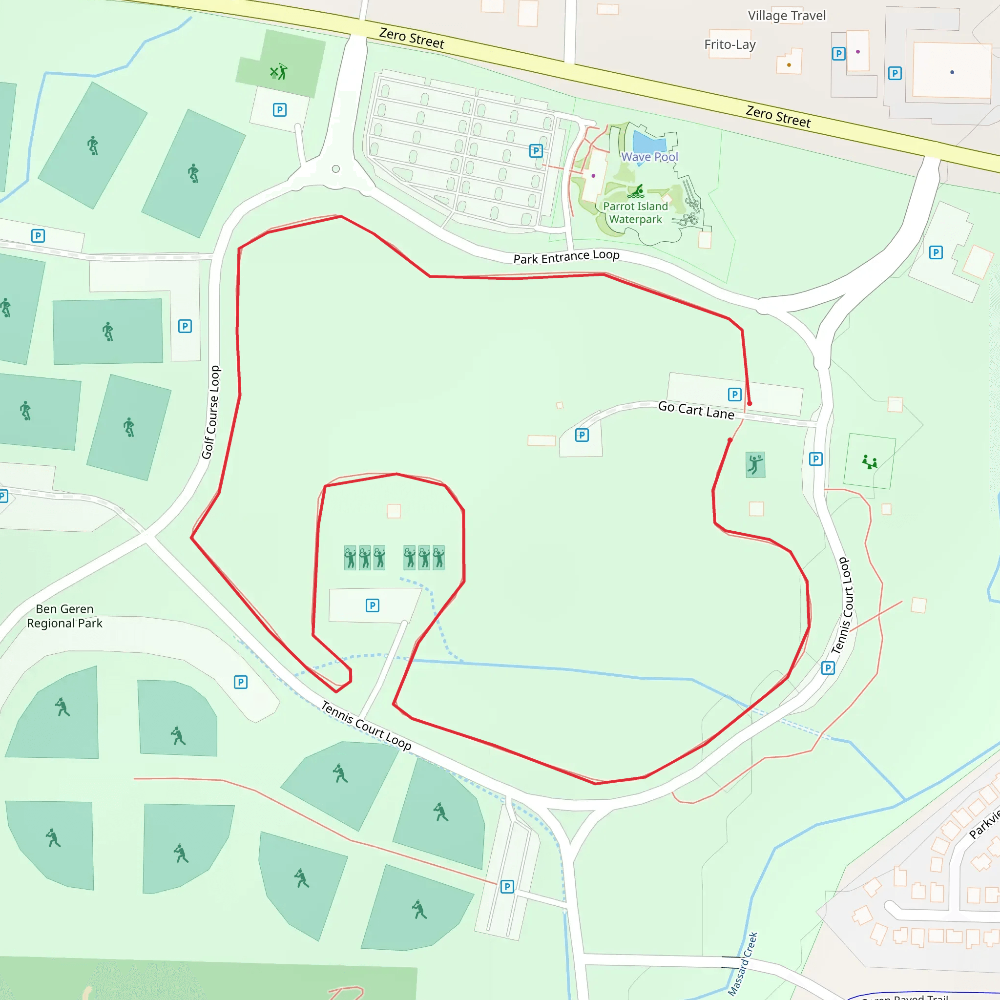 Park Entrance Loop mobile static map