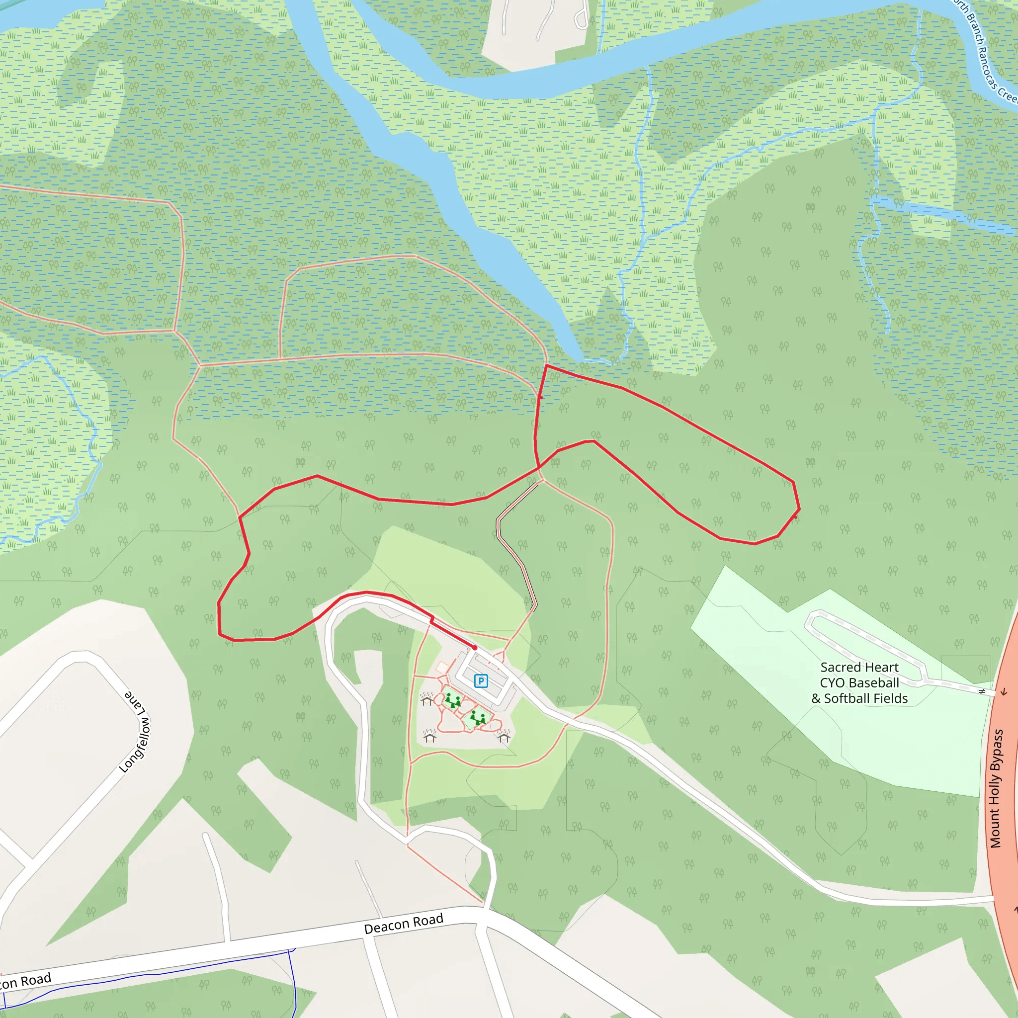 Mount Holly Bypass Loop - West mobile static map