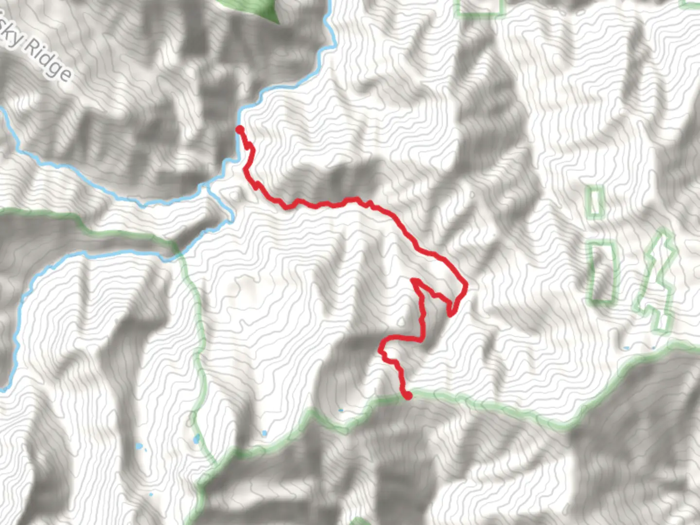 An image depicting the trail Cook and Green Trail and its surrounding area.