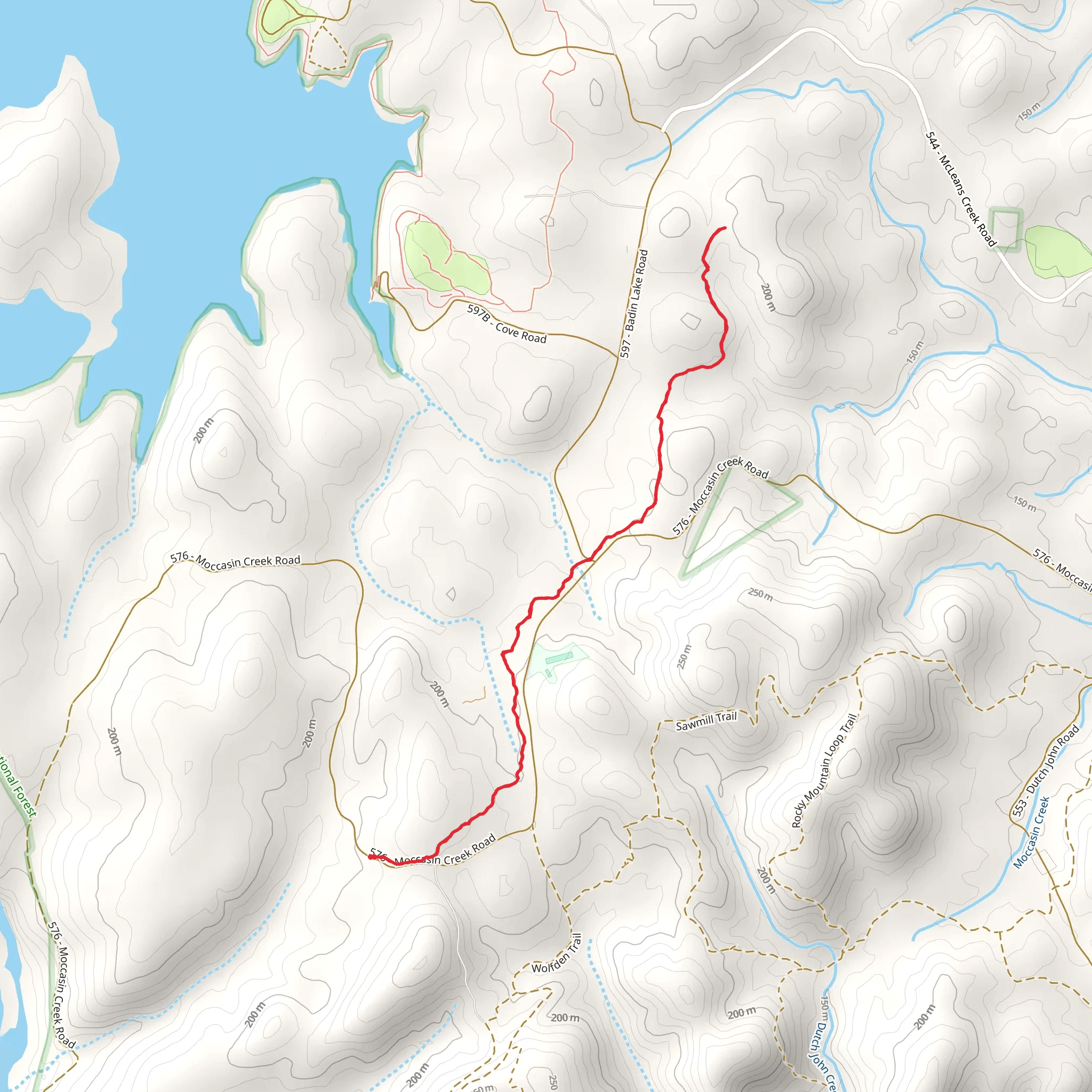 Todd Trail mobile static map