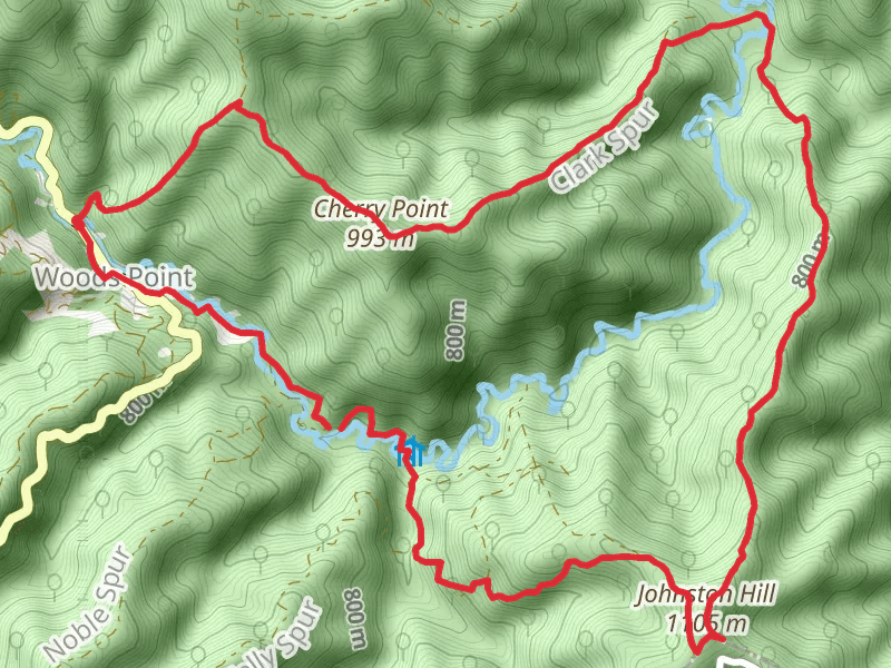 Cherry Point and Johnston Hill via McMillans Walking Track mobile static map
