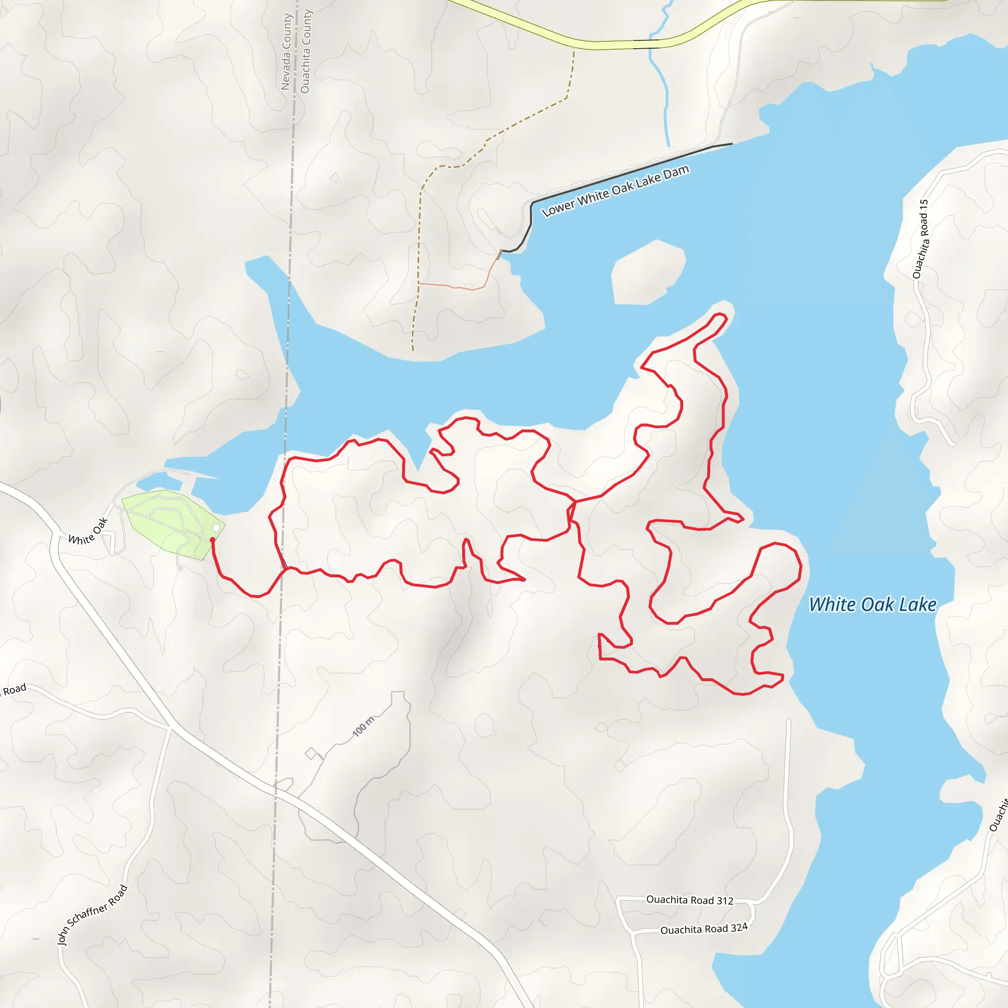 Fern Hollow Loop Trail mobile static map