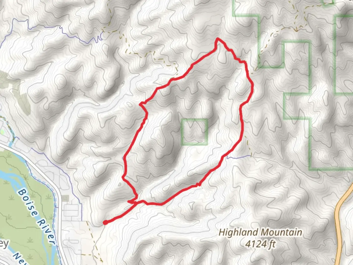 An image depicting the trail Cobb Trail and West Highland Valley Trail Loop and its surrounding area.