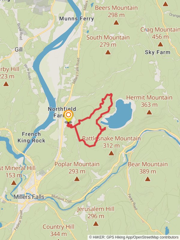 Northfield Mountain Reservoir Loop