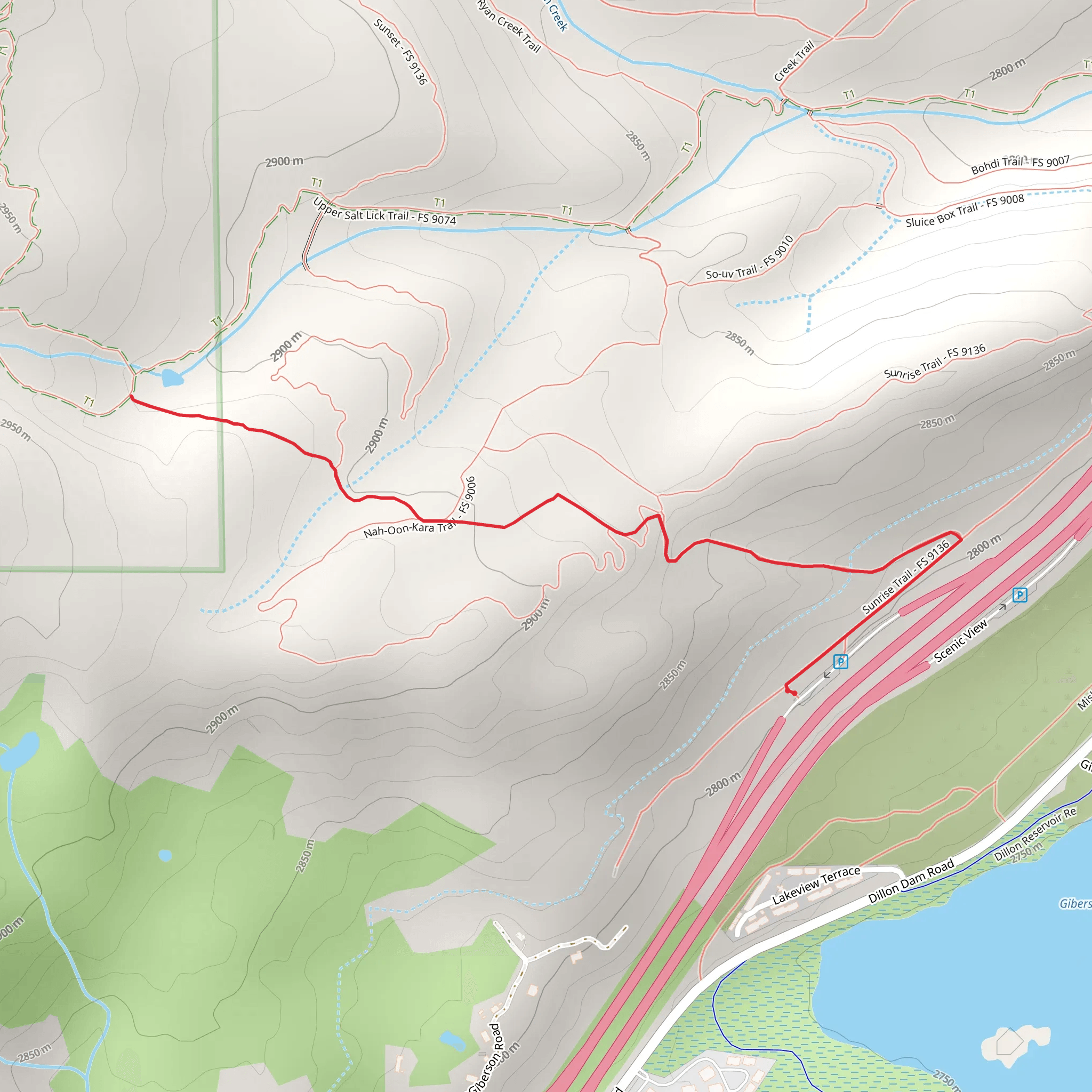 Too - Pwech Trail via Sunrise Trail mobile static map