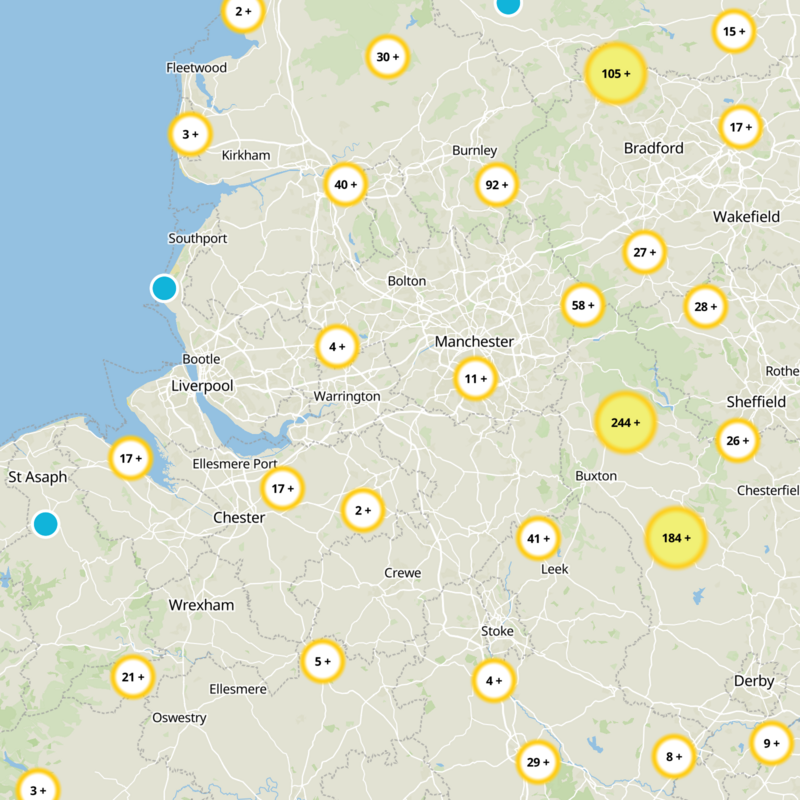 Warrington Static Map