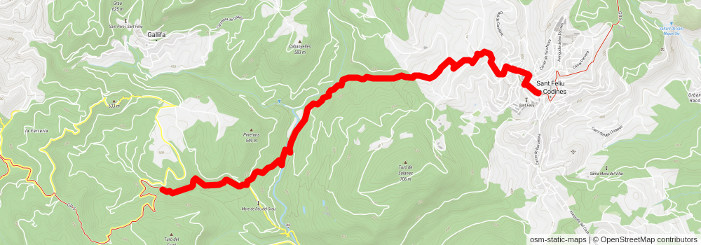 GR 5 Senders dels Miradors stage 8 Map