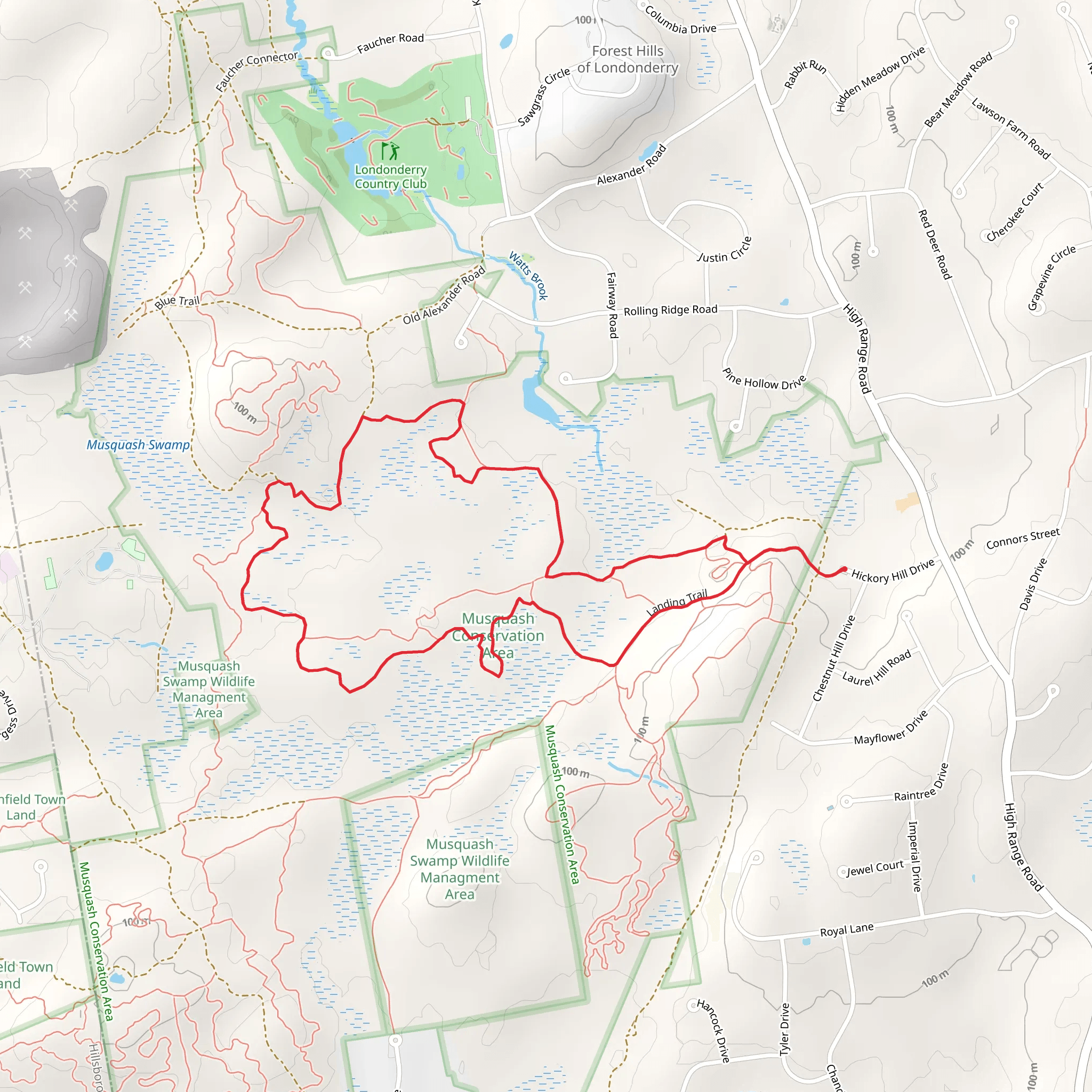 Batty Mack Trail and Overlook Trail Loop mobile static map