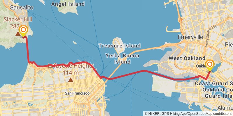 American Discovery Trail North Route stage 387 Map