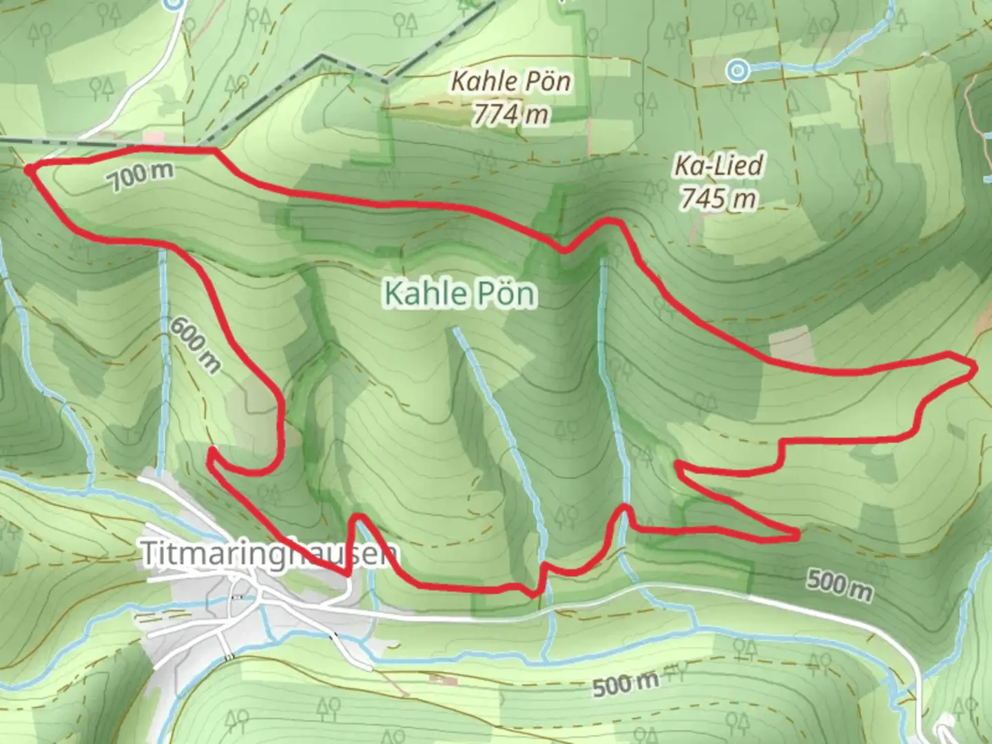 An image depicting the trail Titmaringhausen Loop via Sauerland Höhenflug and its surrounding area.