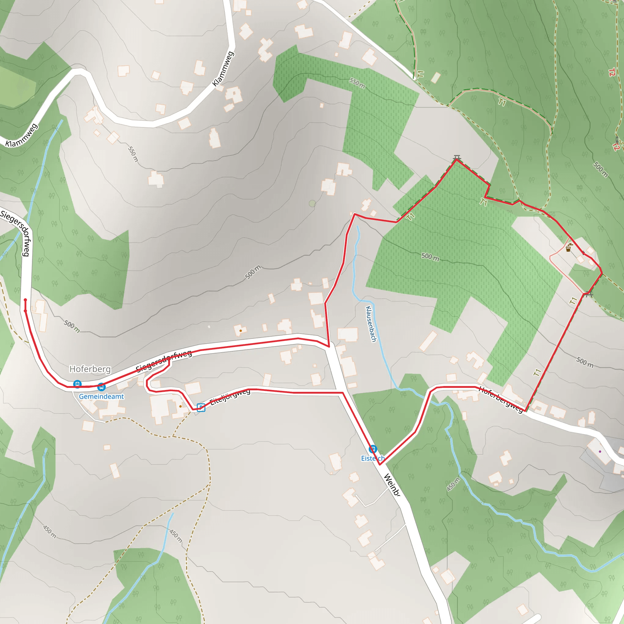 Hoferberg- St- Johann bei Herberstein u Siegersdorf mobile static map