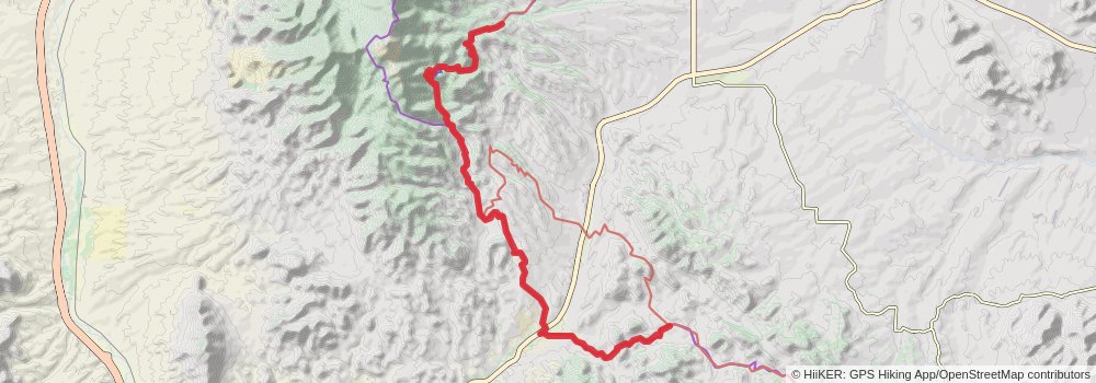 Arizona Trail alt 1 Map