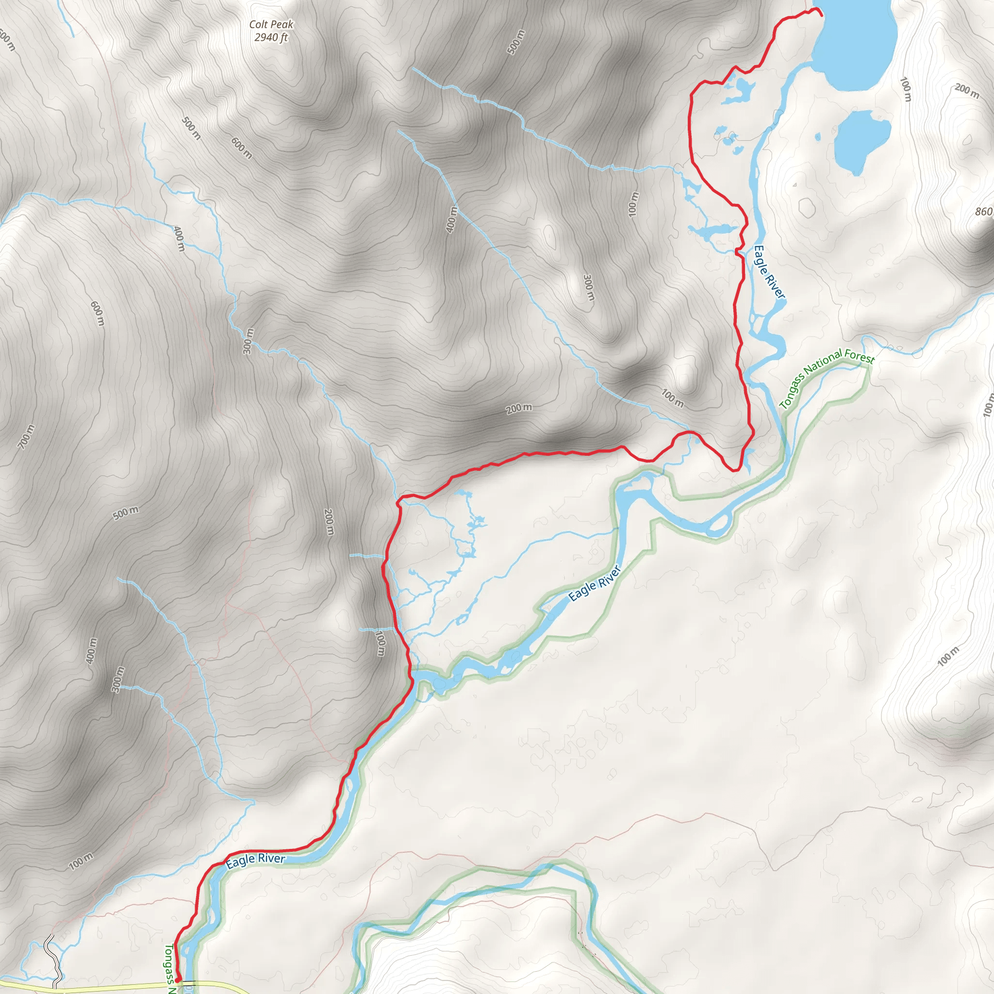 Eagle Lake via Eagle Glacier Trail mobile static map