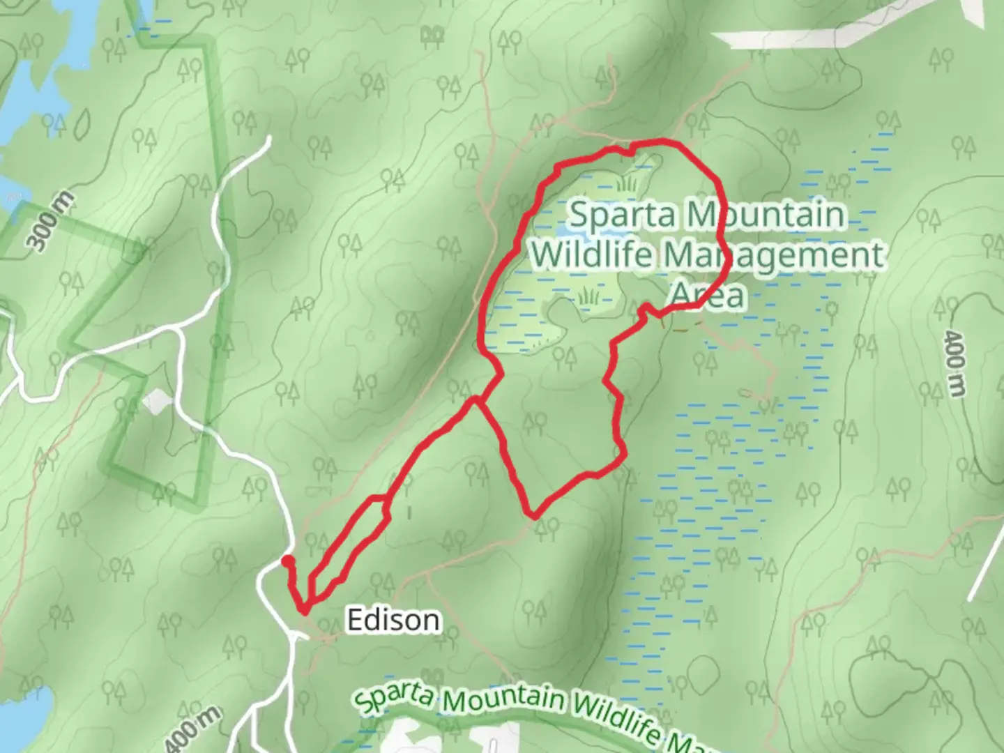 An image depicting the trail Audubon Trail Loop and its surrounding area.