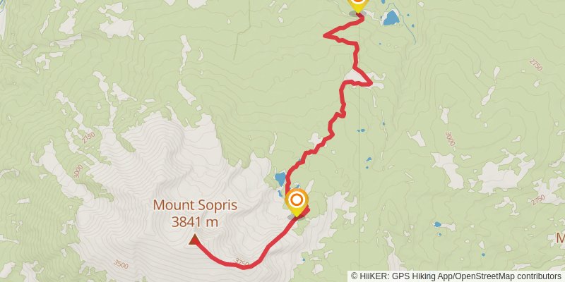 Mount Sopris Trail stage 2 Map