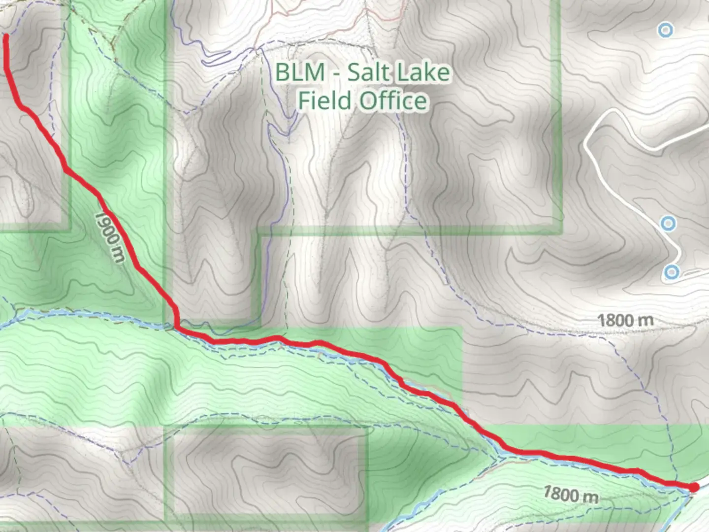An image depicting the trail Yellow Fork Winter Route and Turkey Hollow Trail and its surrounding area.