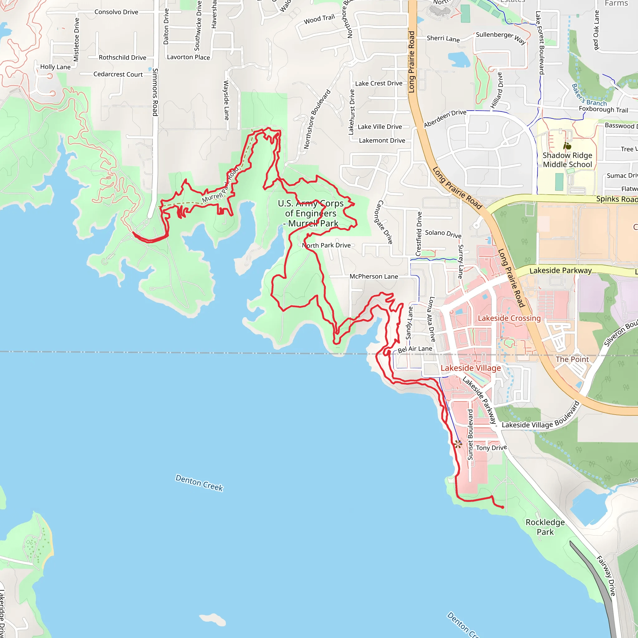 Northshore Trail mobile static map