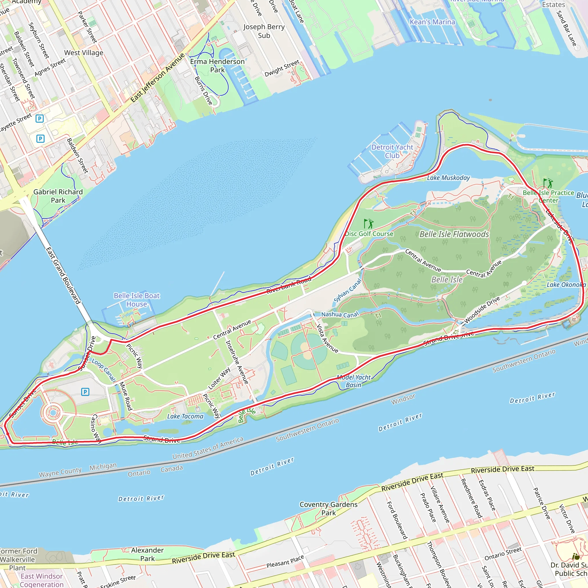 Iron Belle Loop Trail mobile static map