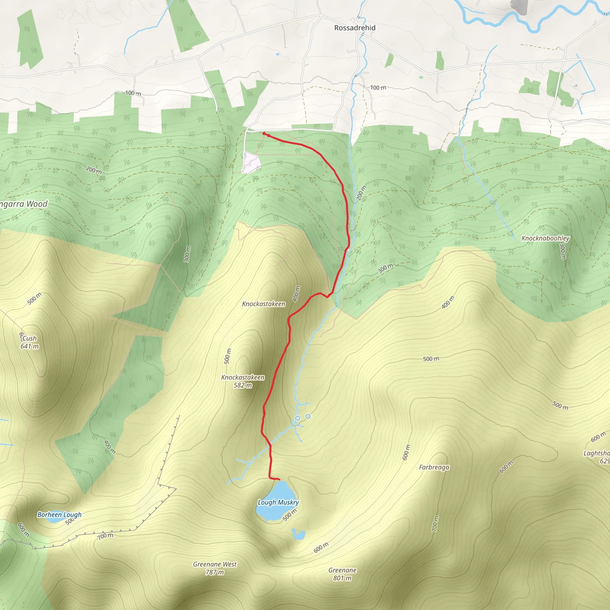 Lake Muskry Trail mobile static map