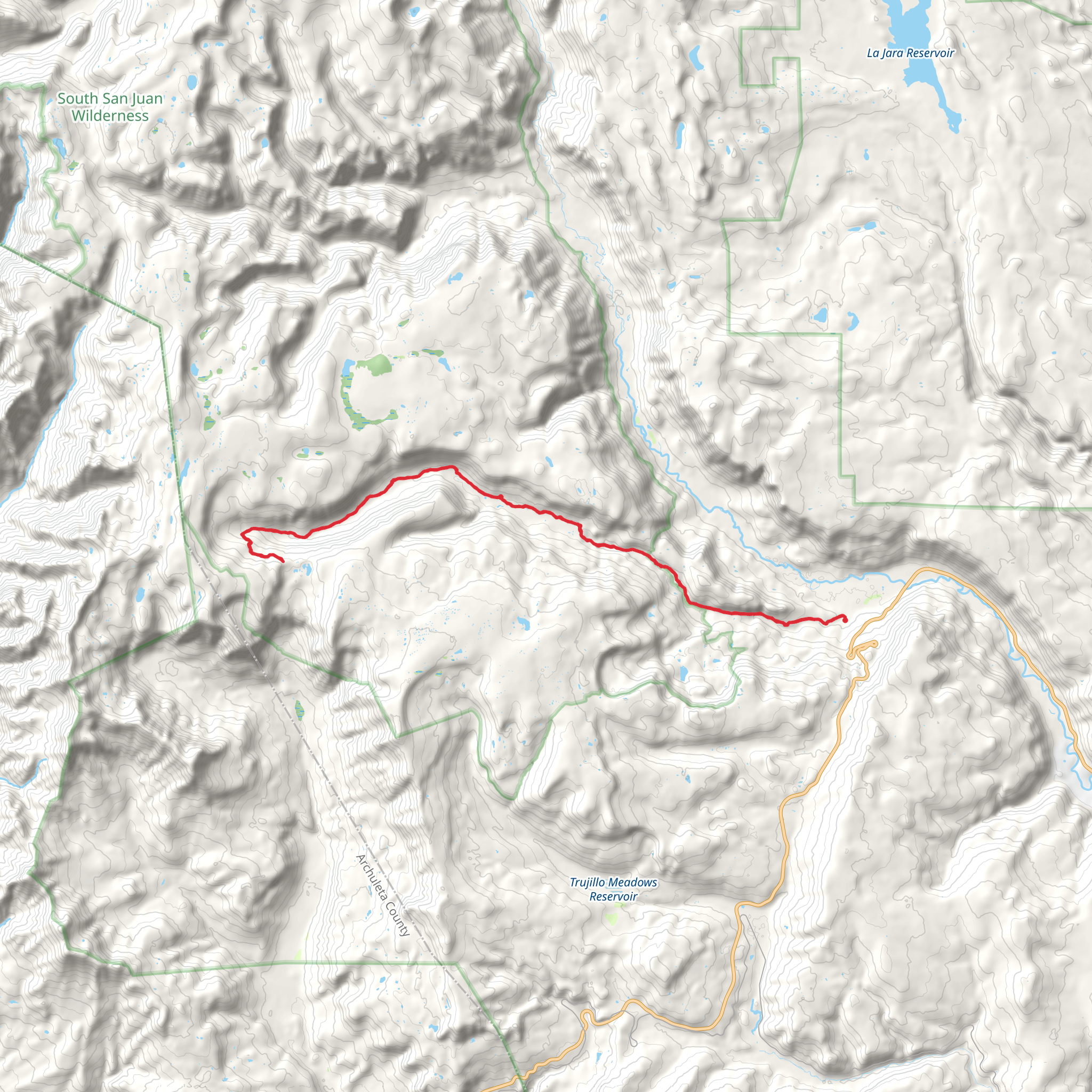 Elk Creek Trail mobile static map