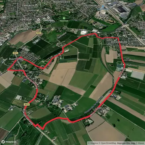 Reygersvoort via Groene Weg and Meersteeg