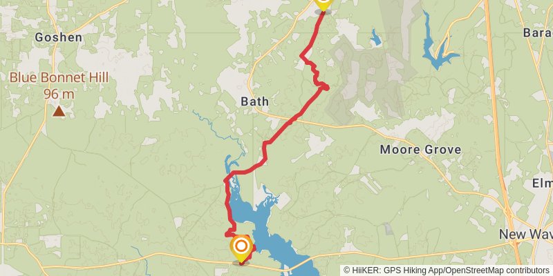 Lone Star Trail stage 2 Map