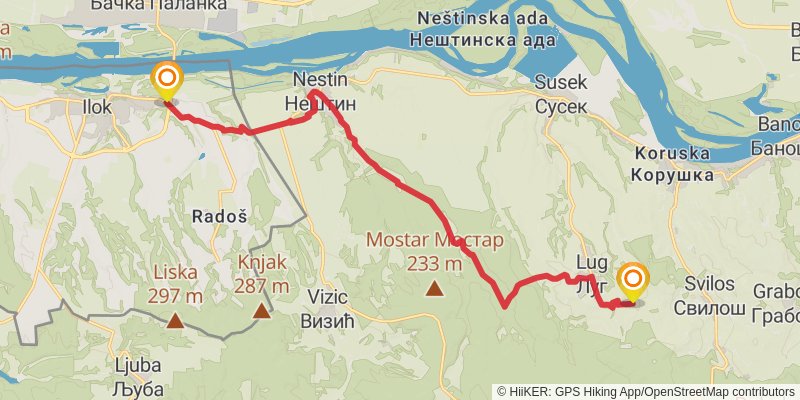 Sultans Trail stage 40 Map