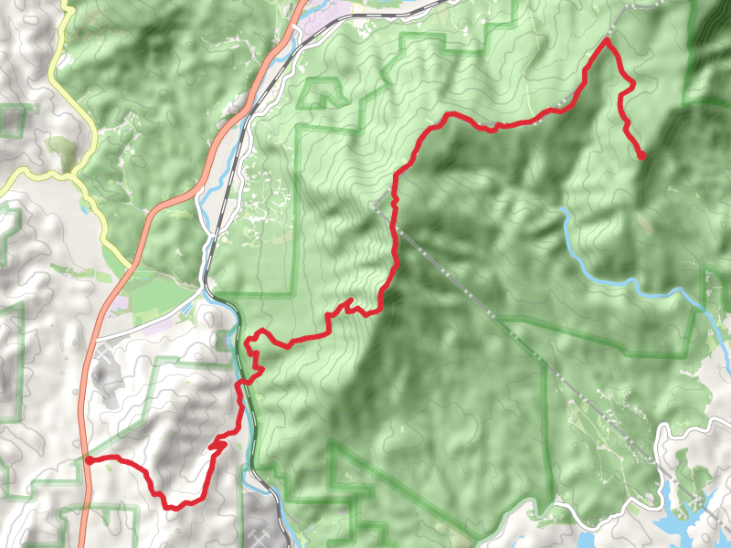Mountains-to-Sea Trail and Bald Knob