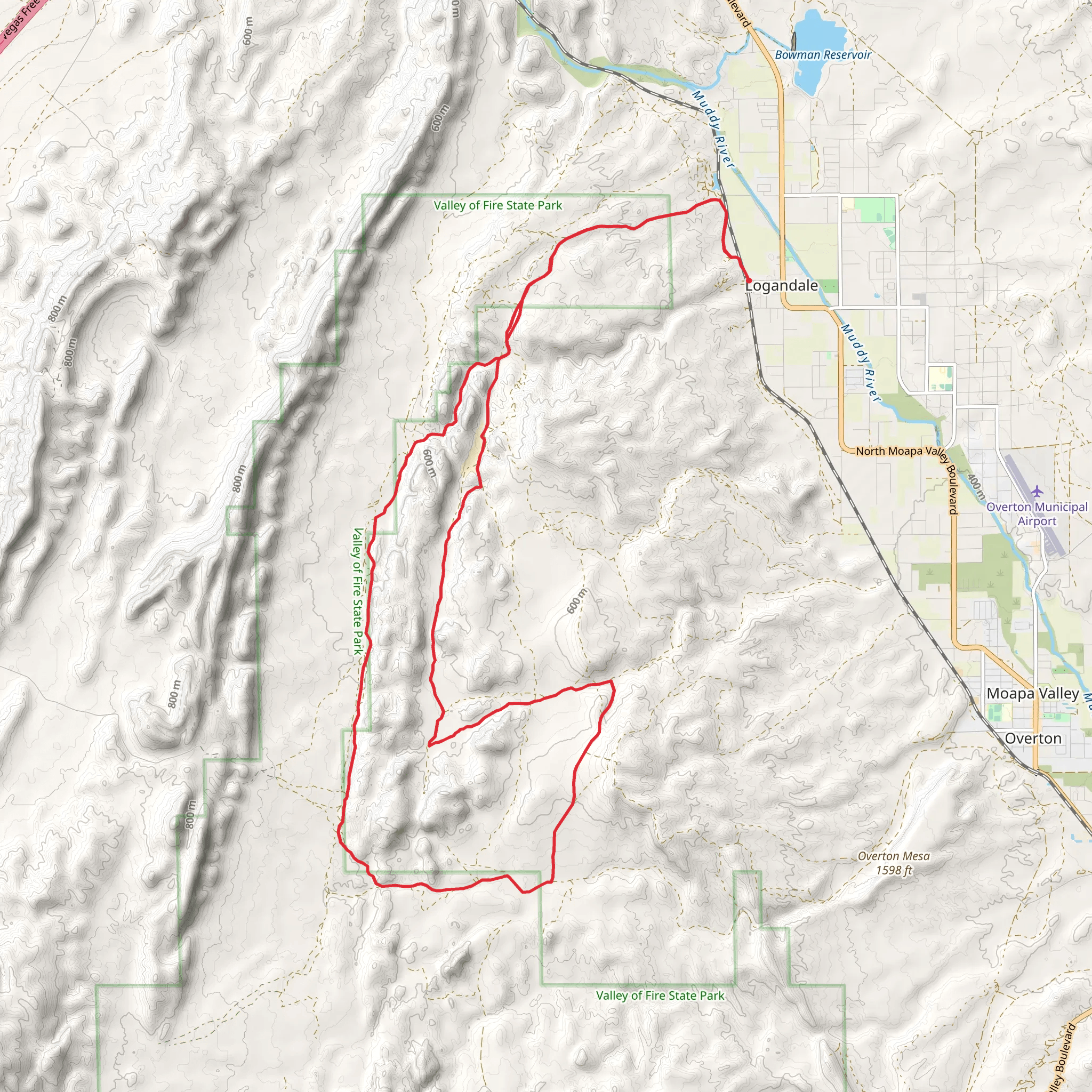 Easter Egg Hill and Silver City Loop via Main Trail mobile static map