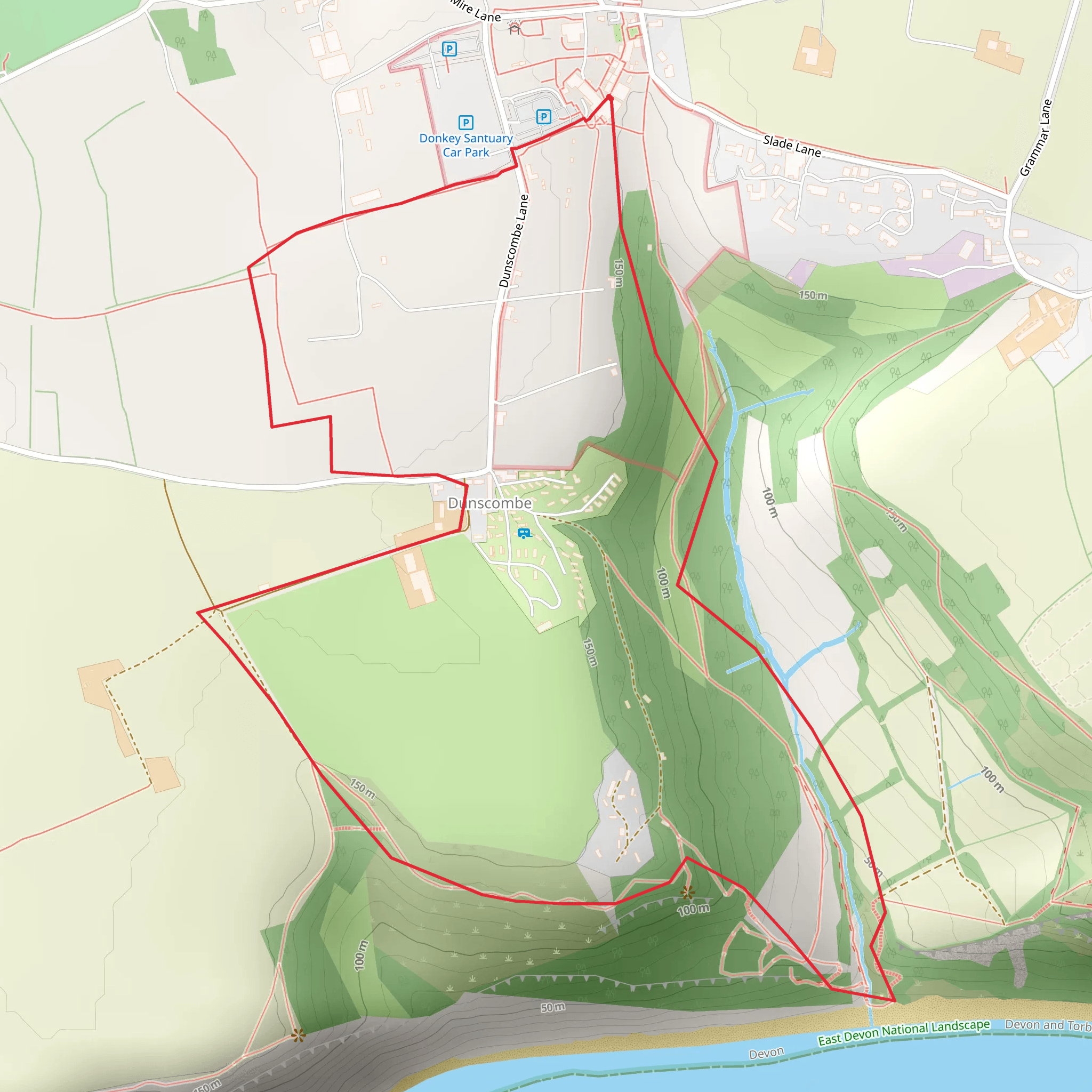 The Donkey Sanctuary Walk mobile static map