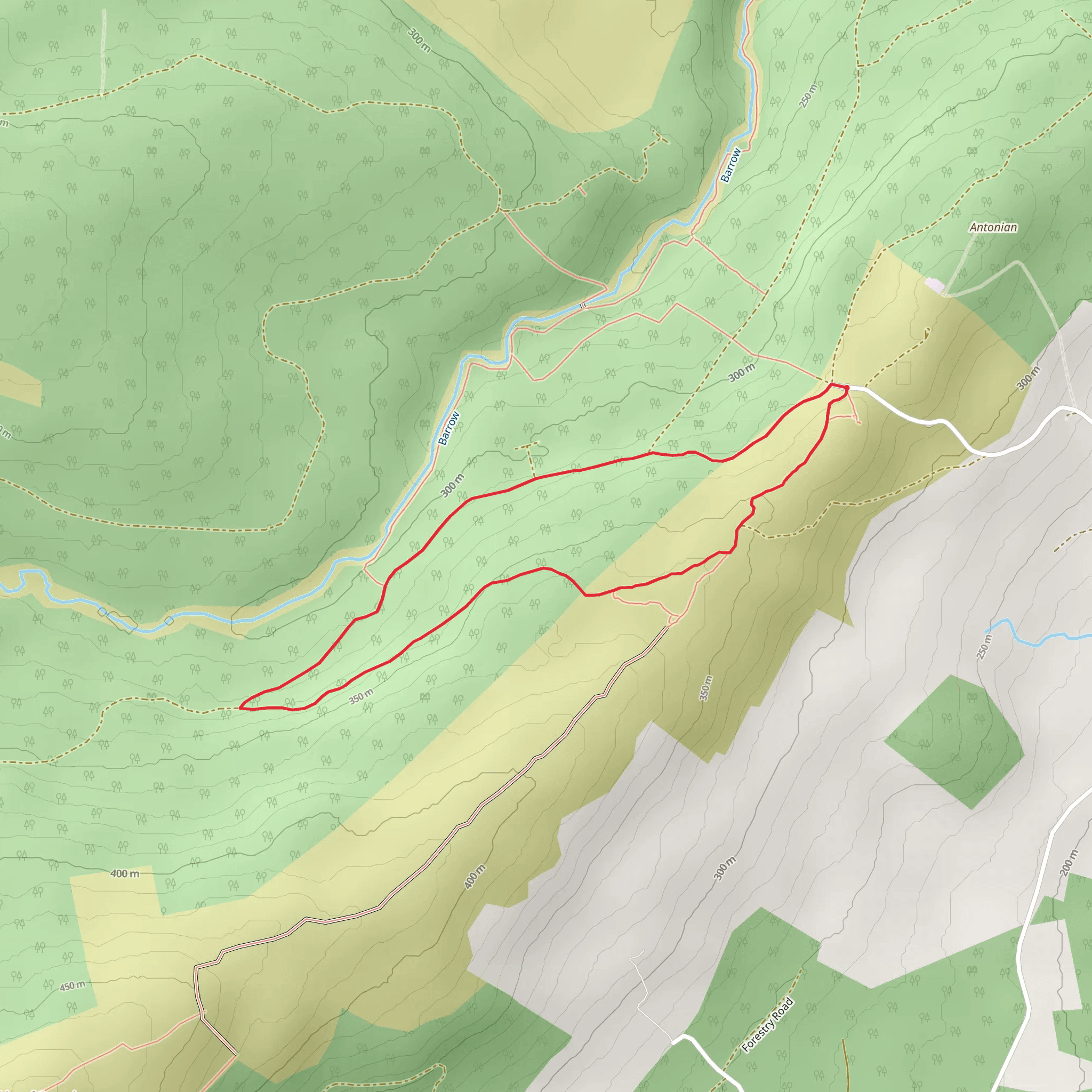 Ridge of Capard - Capard Loop mobile static map