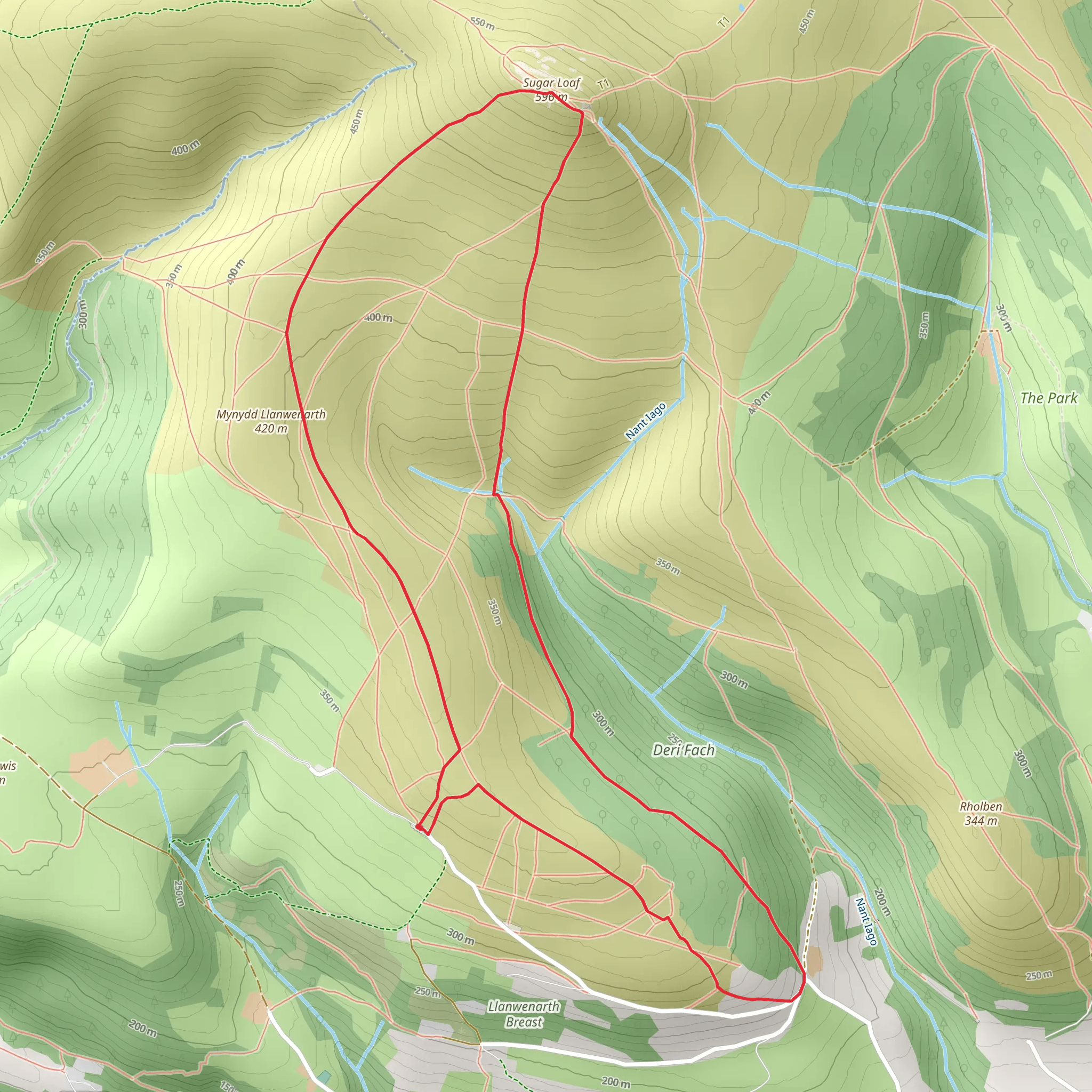 Sugarloaf Mountain Loop mobile static map