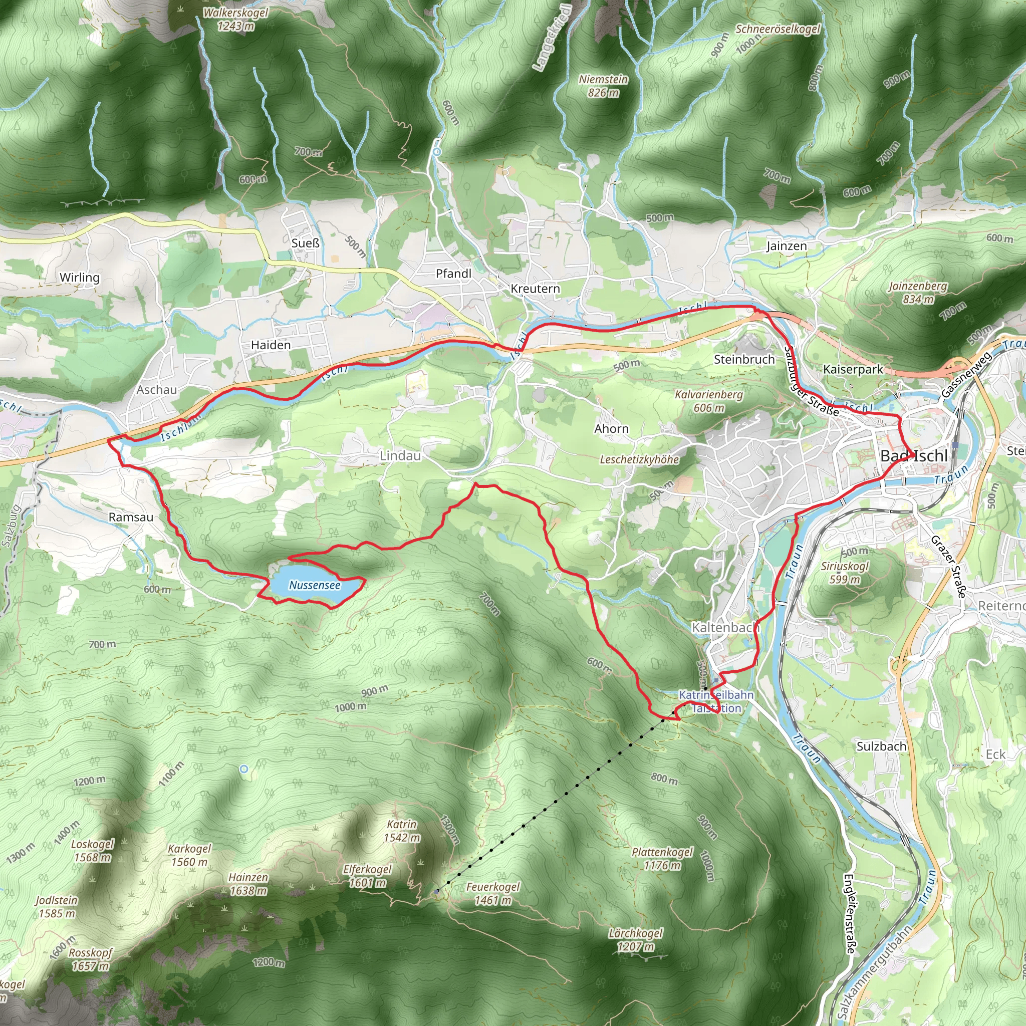 Nussensee Round Walk mobile static map