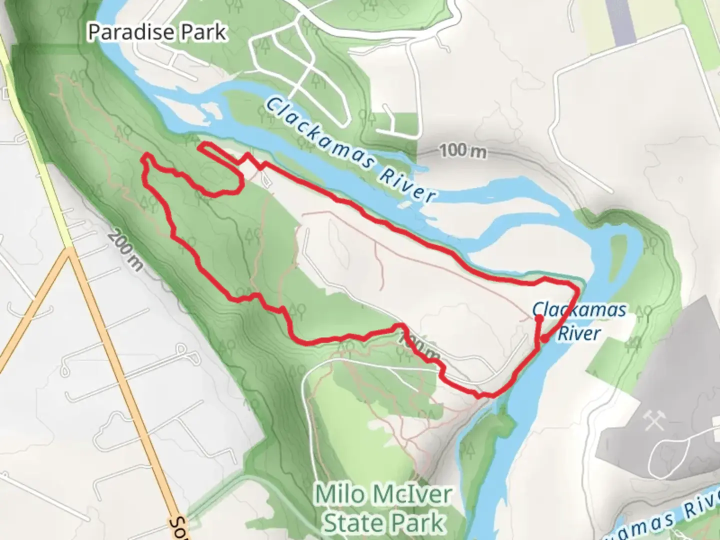 An image depicting the trail RiverBend and Cedar Knoll Loop Trail and its surrounding area.