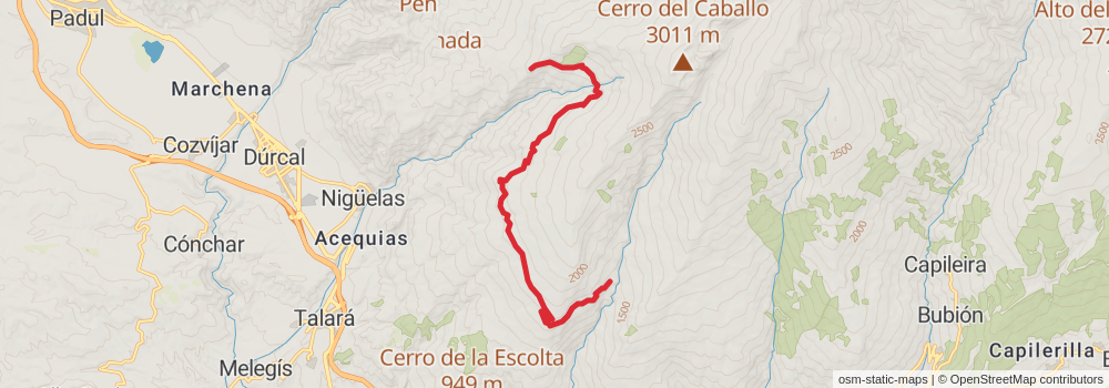 GR 240 Sendero Sulayr stage 3 Map