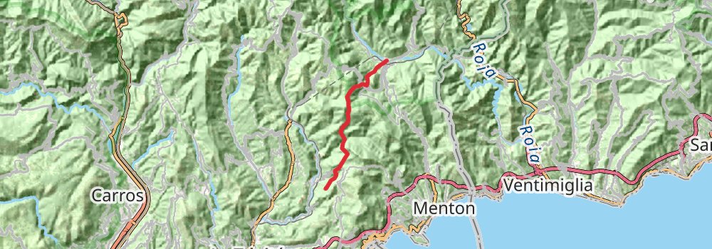 Via Alpina - Red Trail stage 132 Map
