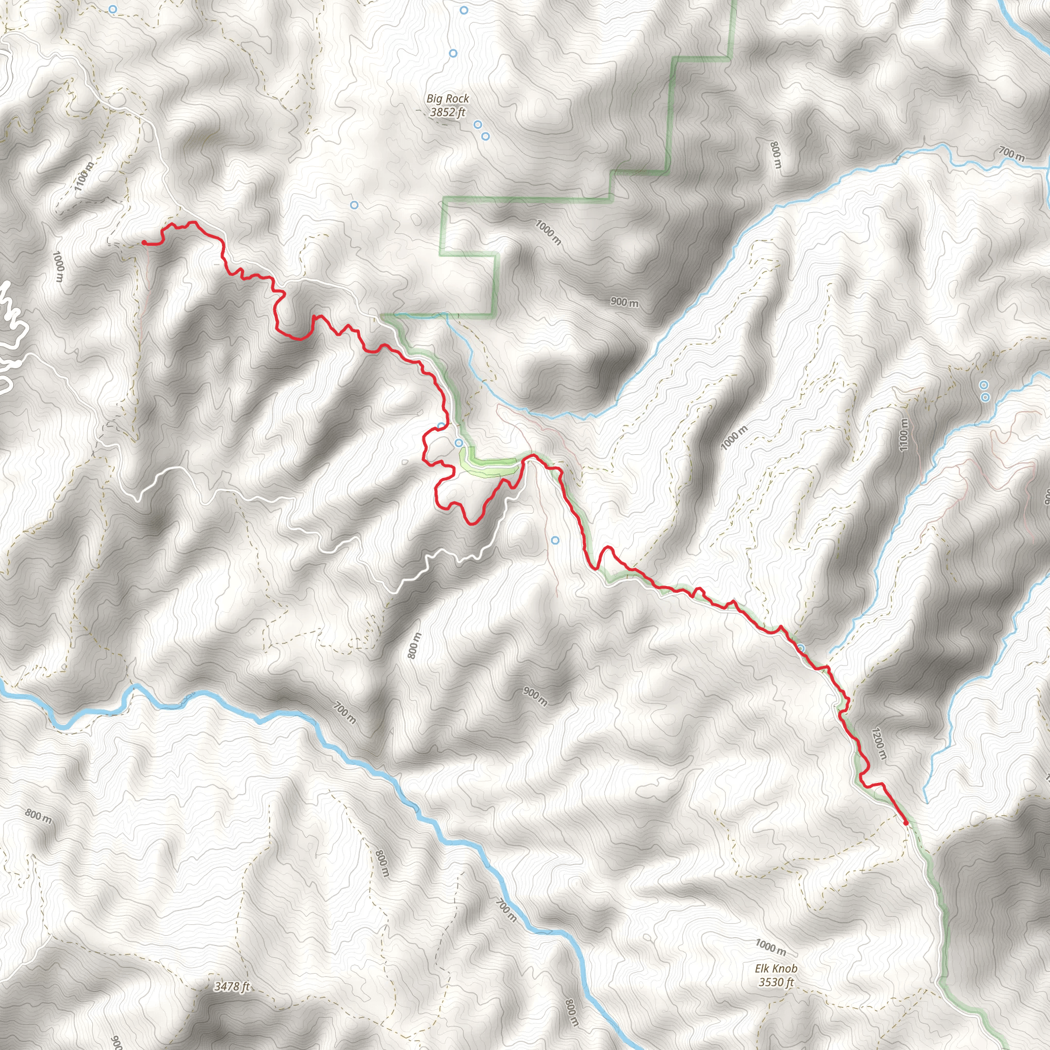 Deer Valley Trail mobile static map
