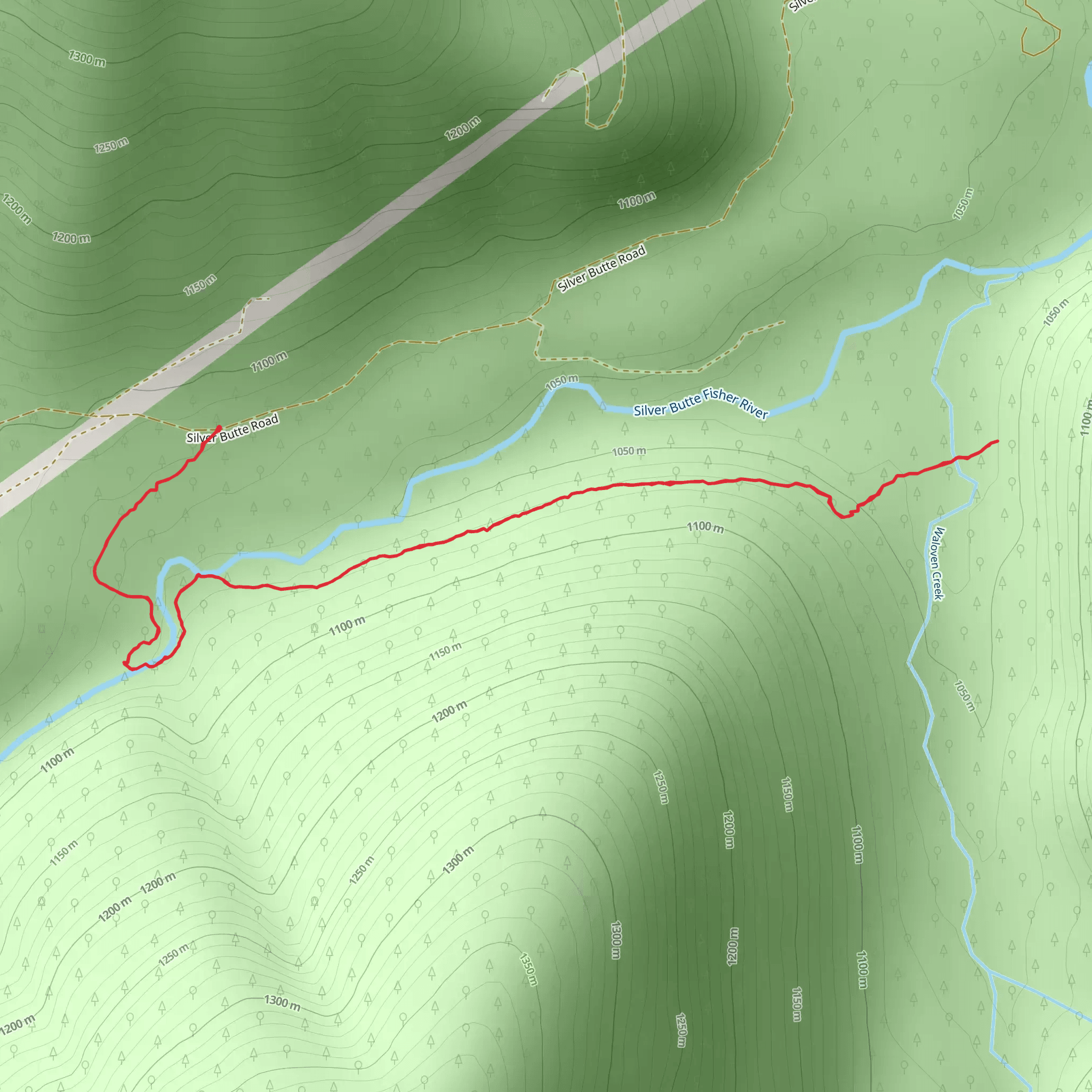 Waloven Tie Trail mobile static map