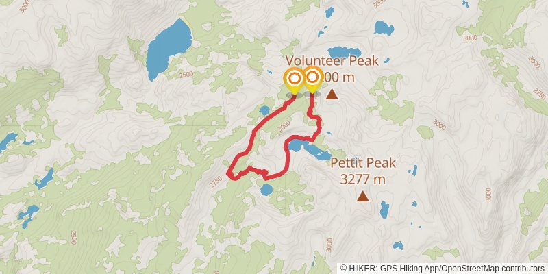 Tahoe To Yosemite Trail alt 5 Map
