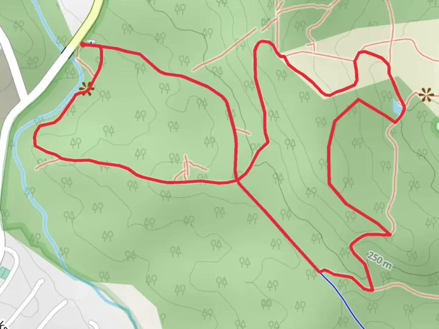 An image depicting the trail Wilburn Farm and Cascade Loop Trail and its surrounding area.