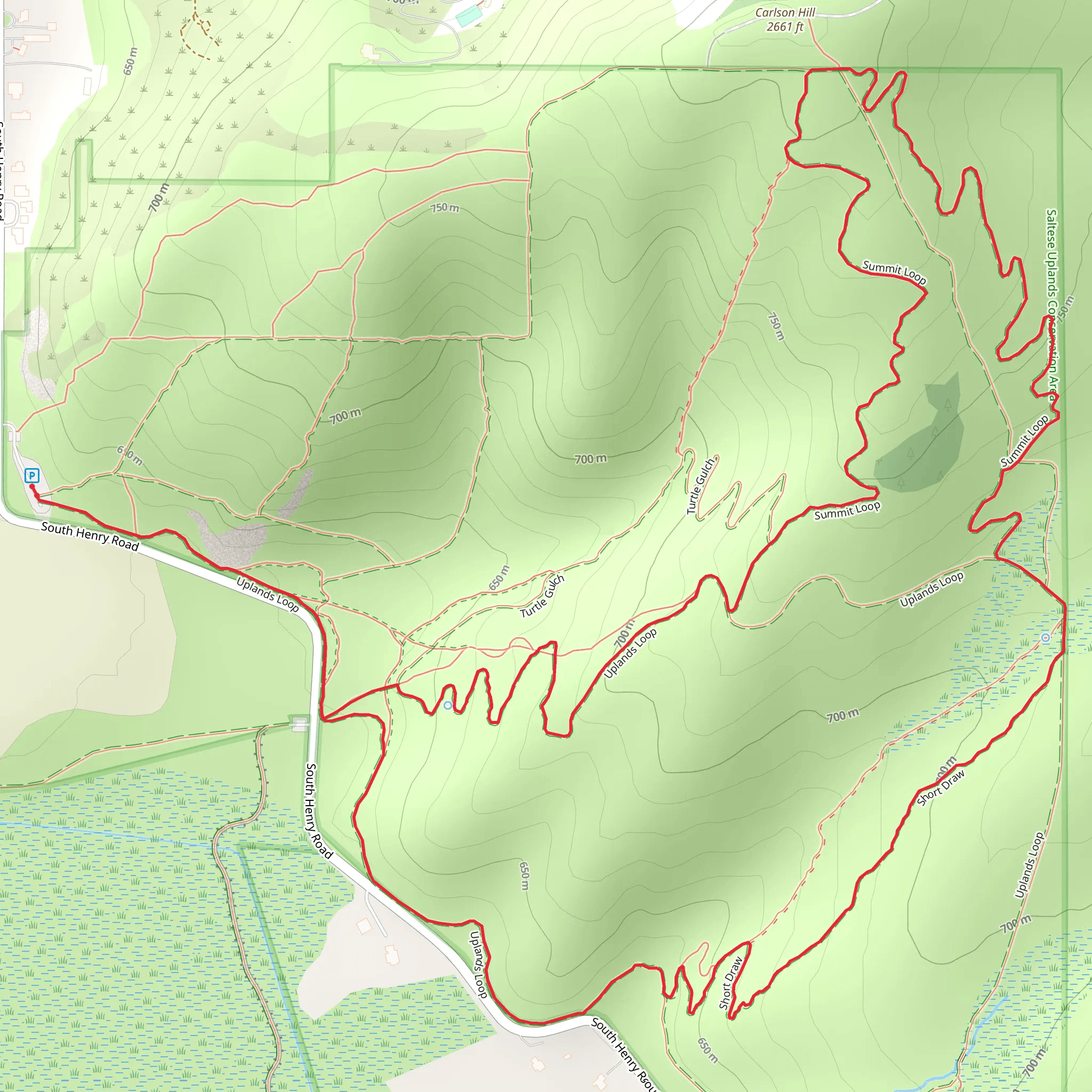Summit Loop mobile static map