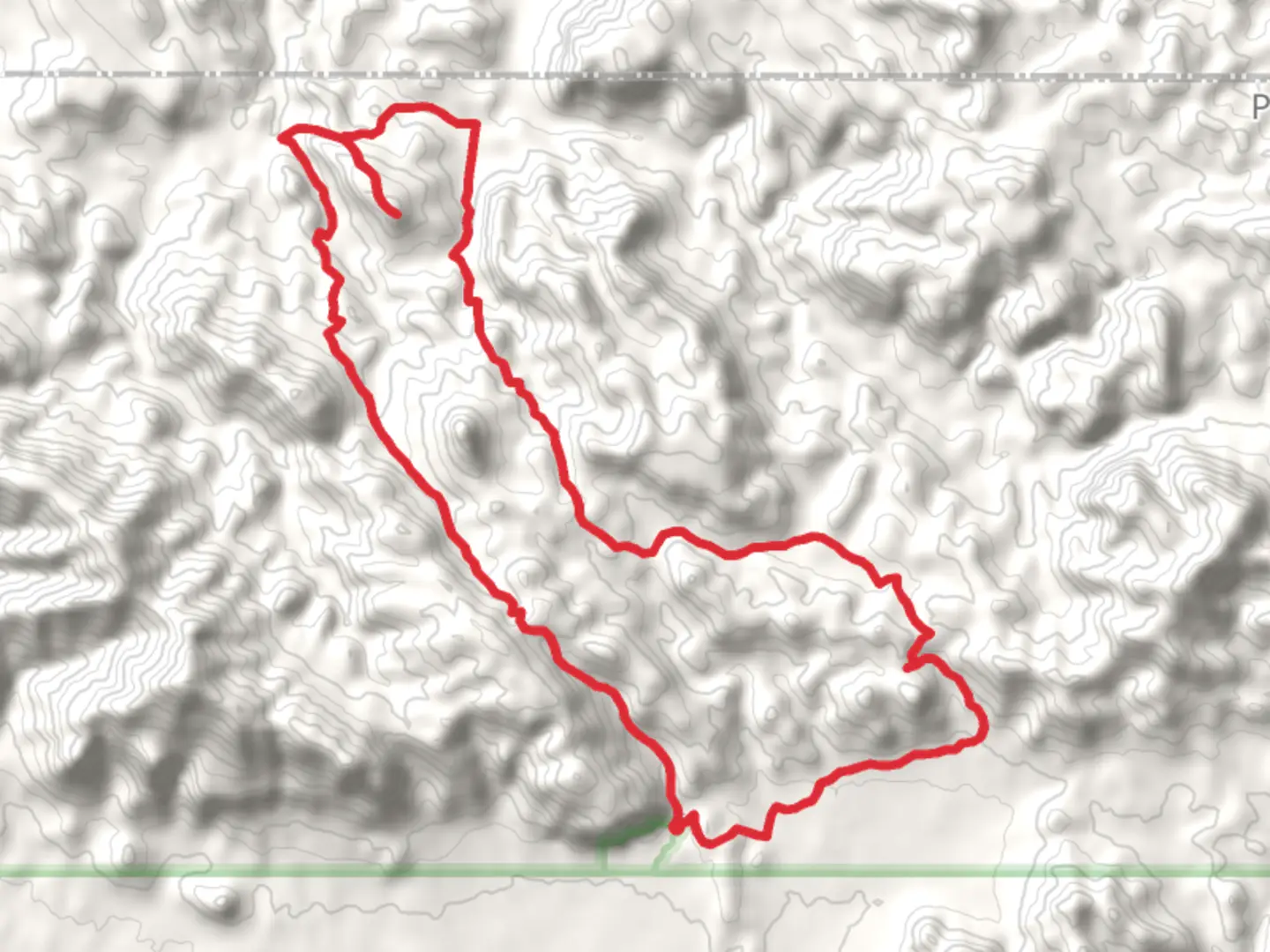 An image depicting the trail Black Top via Dutchman Trail and Peralta Loop Trail and its surrounding area.