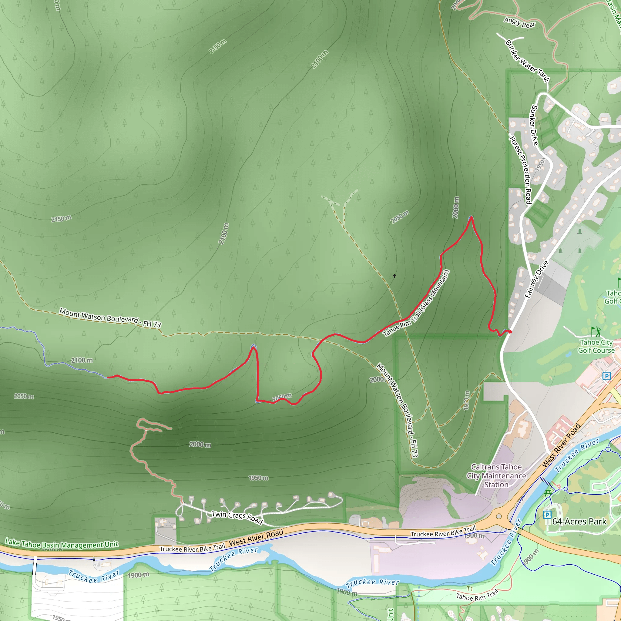 Fairway Drive mobile static map