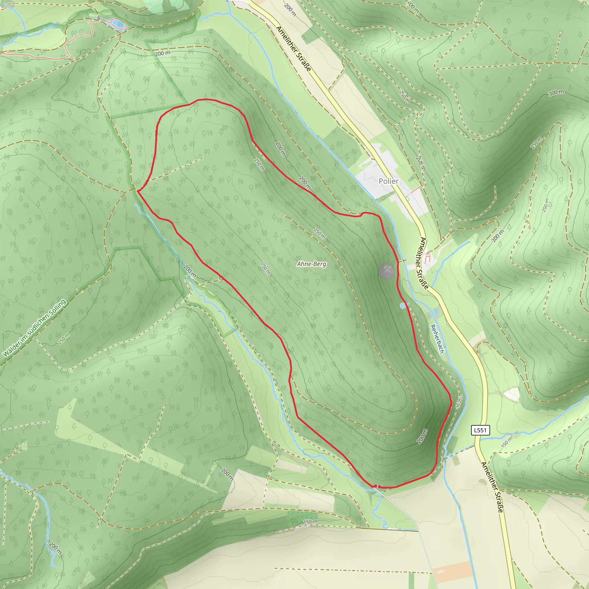Ahne-Berg Loop mobile static map