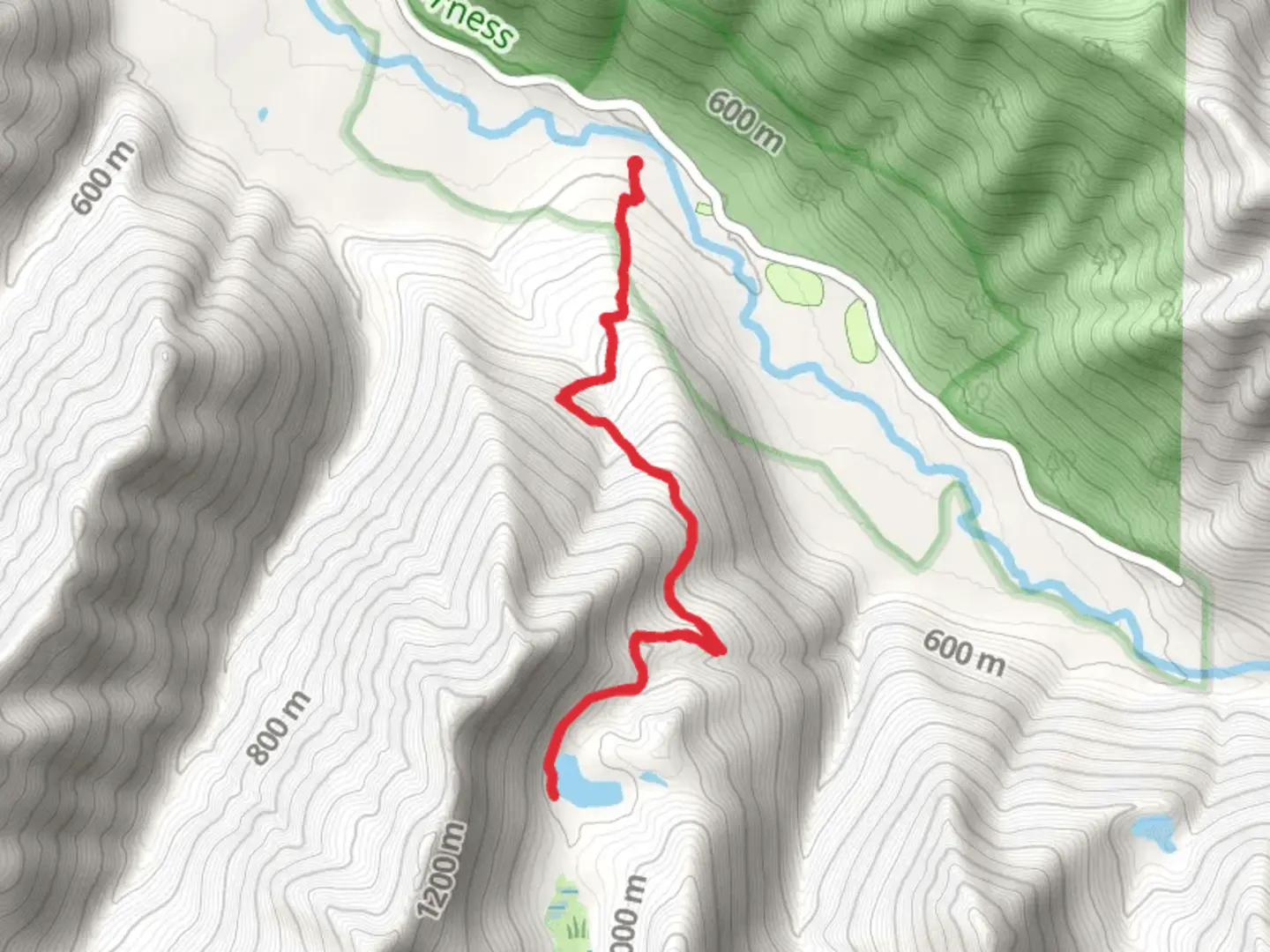 An image depicting the trail Mink Lake Trail - Short and its surrounding area.