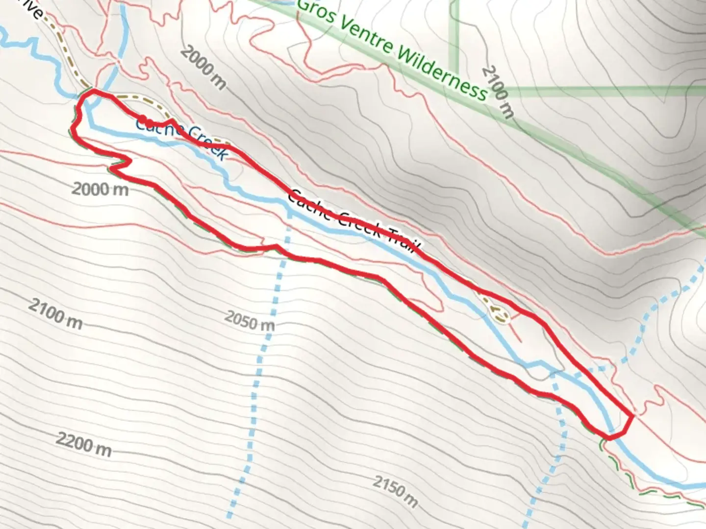 An image depicting the trail Hagen and Cache Creek Trail and its surrounding area.