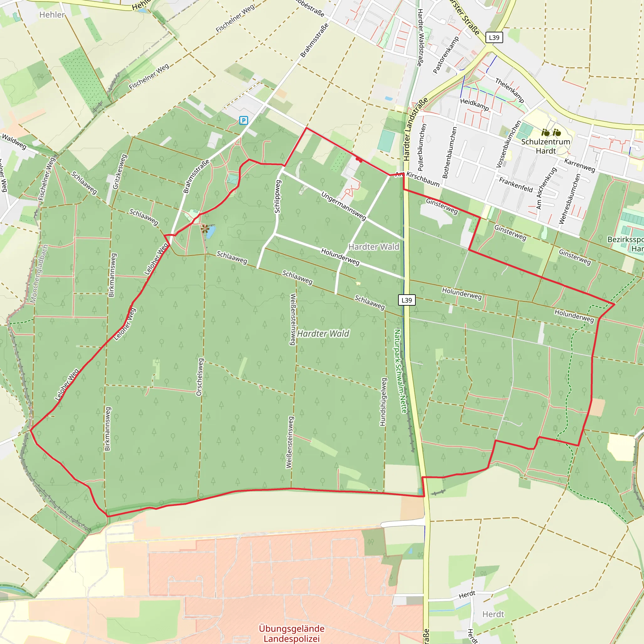 Rundweg A1 and A3 mobile static map